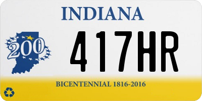 IN license plate 417HR