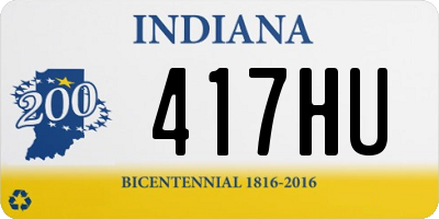 IN license plate 417HU