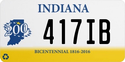 IN license plate 417IB