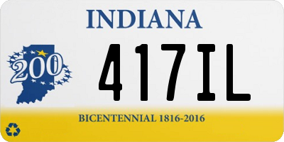 IN license plate 417IL