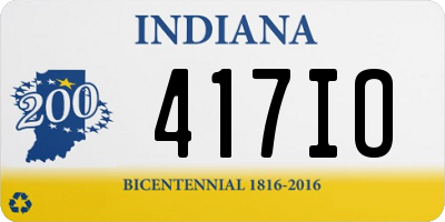 IN license plate 417IO