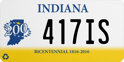 IN license plate 417IS
