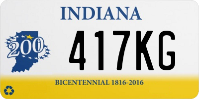 IN license plate 417KG