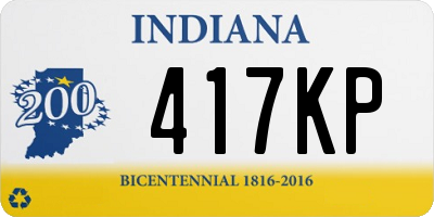 IN license plate 417KP