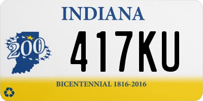 IN license plate 417KU