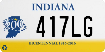IN license plate 417LG