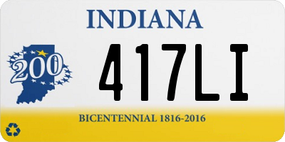 IN license plate 417LI