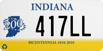 IN license plate 417LL