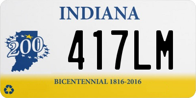 IN license plate 417LM