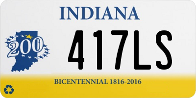 IN license plate 417LS