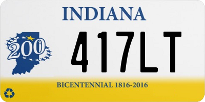 IN license plate 417LT