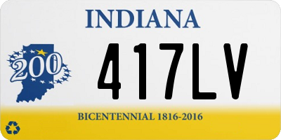 IN license plate 417LV