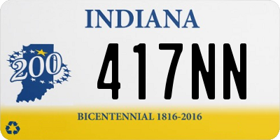 IN license plate 417NN