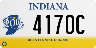 IN license plate 417OC