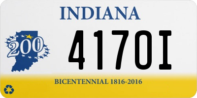 IN license plate 417OI