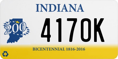 IN license plate 417OK