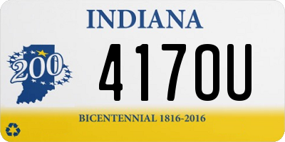 IN license plate 417OU