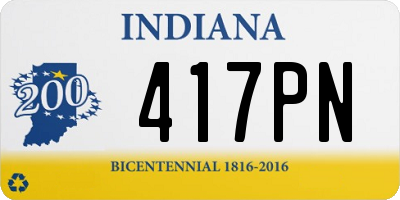 IN license plate 417PN