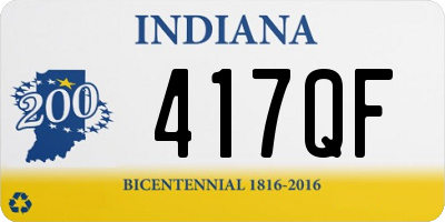 IN license plate 417QF