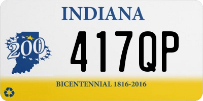 IN license plate 417QP