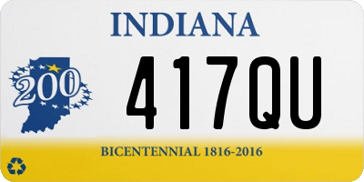 IN license plate 417QU