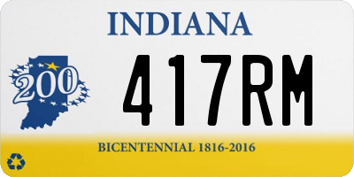 IN license plate 417RM