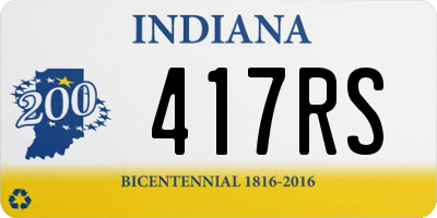 IN license plate 417RS