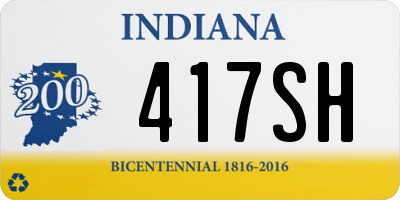 IN license plate 417SH