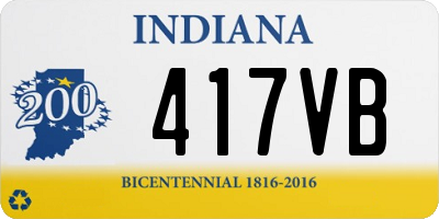 IN license plate 417VB