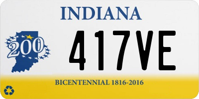 IN license plate 417VE