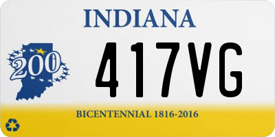 IN license plate 417VG