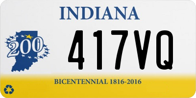 IN license plate 417VQ