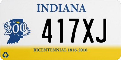 IN license plate 417XJ