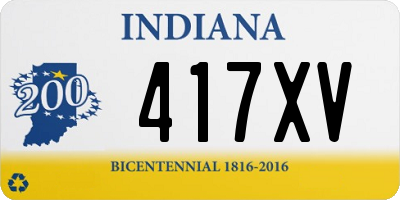 IN license plate 417XV