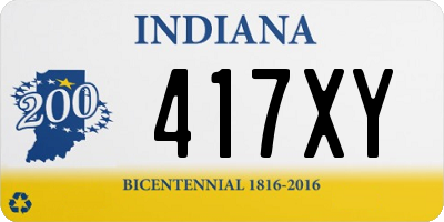 IN license plate 417XY