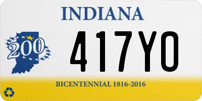 IN license plate 417YO