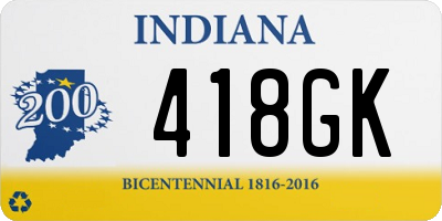 IN license plate 418GK