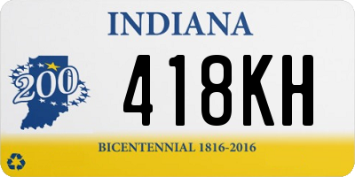 IN license plate 418KH