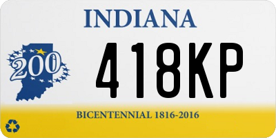 IN license plate 418KP