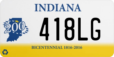 IN license plate 418LG