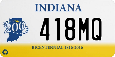 IN license plate 418MQ