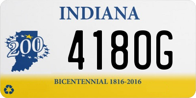 IN license plate 418OG