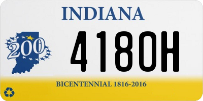 IN license plate 418OH