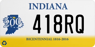 IN license plate 418RQ