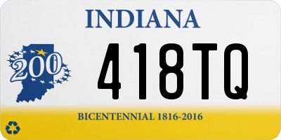 IN license plate 418TQ