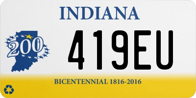 IN license plate 419EU