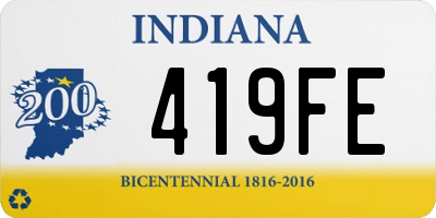 IN license plate 419FE