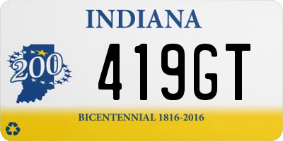 IN license plate 419GT