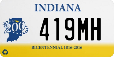 IN license plate 419MH