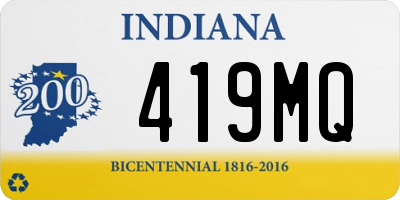 IN license plate 419MQ